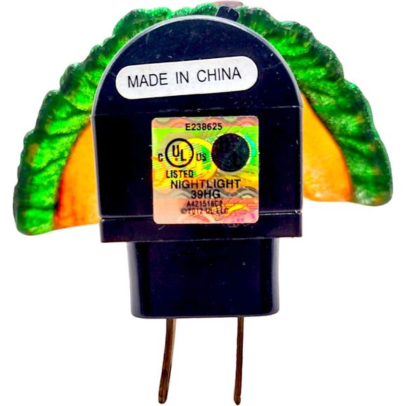 Halloween Jack O Lantern Pumpkin Plug In Night Light Flickering LED Switch 5.5" - Picture 5 of 12